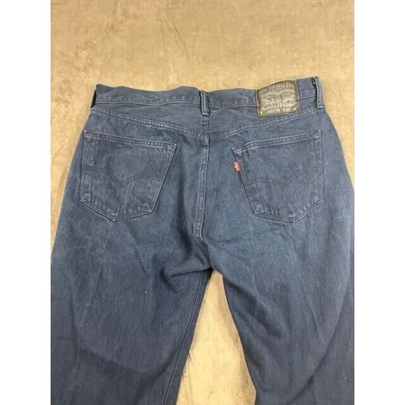 Levis 501 XX‎ Pants Men 36x34 Blue Straight Fit Button Fly Jeans Denim Fit - Picture 4 of 7
